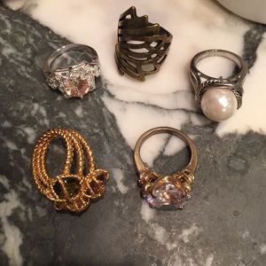 pretty assortment of rings