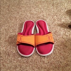 Nike pink and orange sandal