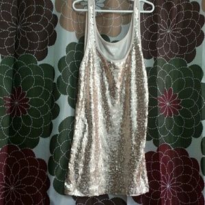 Gold Sequined Tank