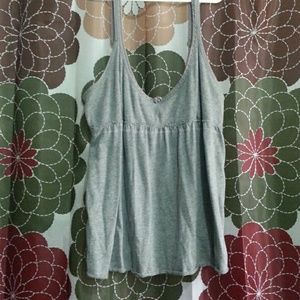 Gray babydoll tank
