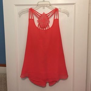 Lace Diamond Back Tank