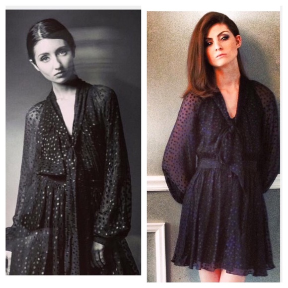 🎉HP! X 2🎉 Black silk Rachel Zoe dress