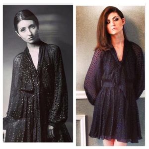 🎉HP! X 2🎉 Black silk Rachel Zoe dress