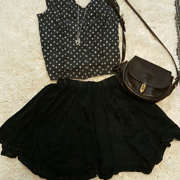 Ecote UO acid wash skirt