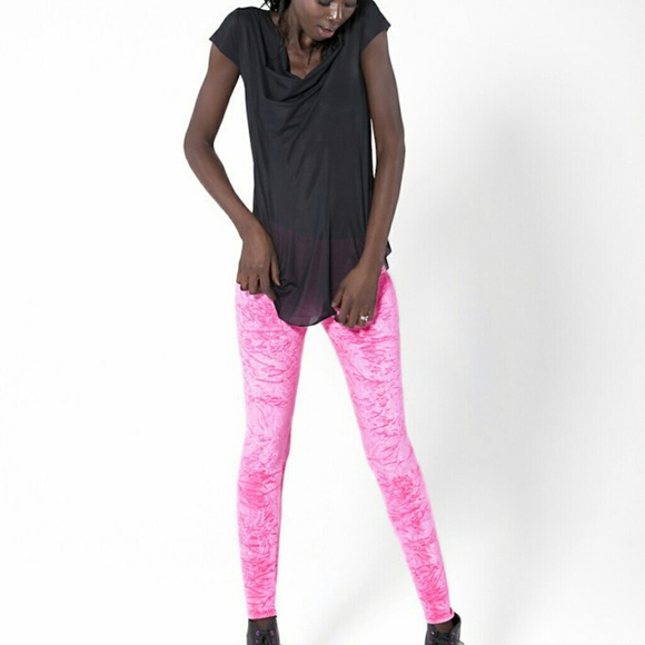 Black Milk velvet pink leggings
