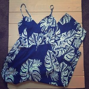 Hawaiian floral jumpsuit
