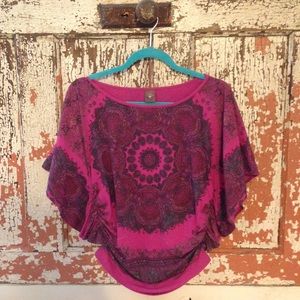 EUC Language LA Butterfly Top in Petal