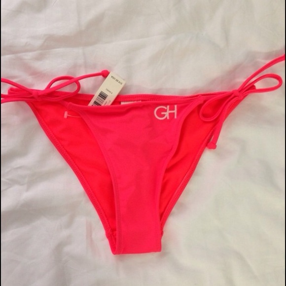 Gilly Hicks Bright Dark Orange Bikini Bottoms - Picture 1 of 1