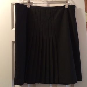 Black Pleated Skirt - The Limited