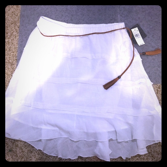 Extra large white summer skirt
