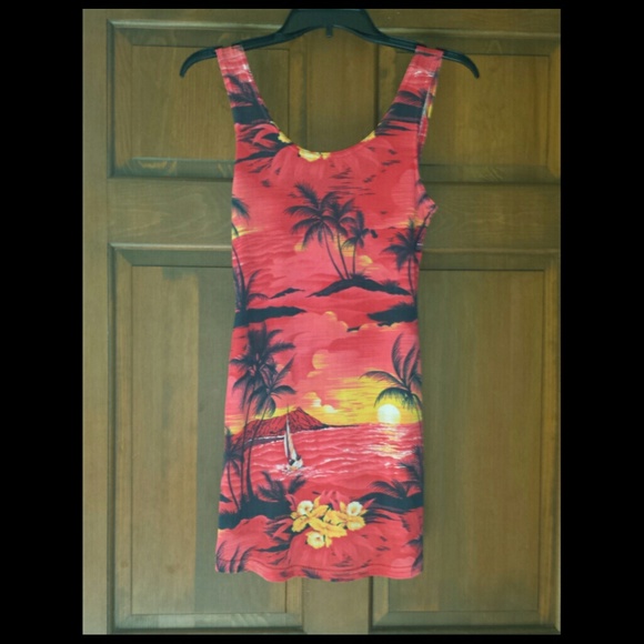Red beachy cover up / dress