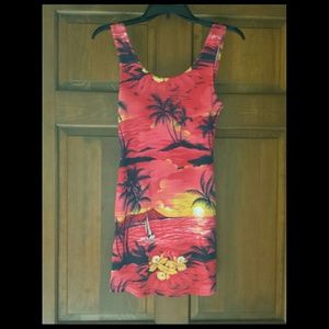 Red beachy cover up / dress