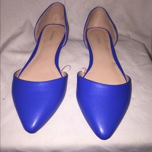 Sapphire Blue Pointed Toe Flats
