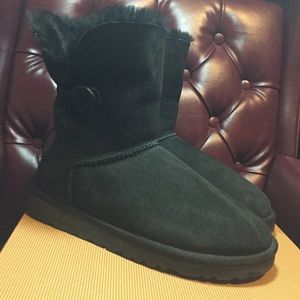 UGG Australia Black Bailey Button boots