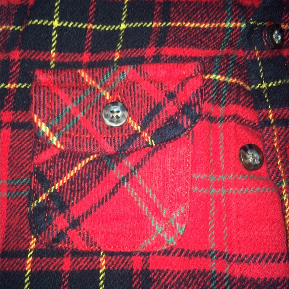 Button down red pleaded joe fresh shirt - Picture 3 of 3