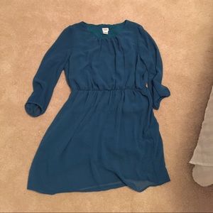 Teal 3/4 sleeve dress