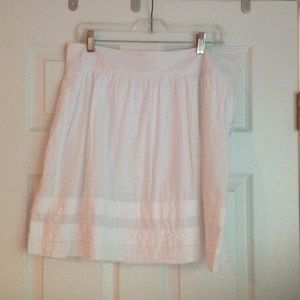 Loft white skirt