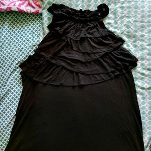 Ruffle chested tank top