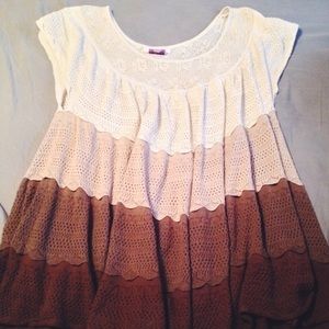 2X roaman's knit colorblock short sleeve tunic