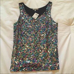 Gorgeous Sequin Confetti Top