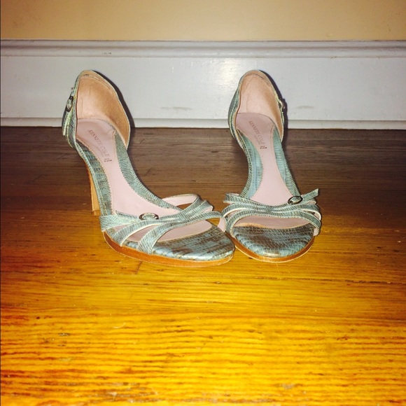 Kenneth Cole snakeskin sandals