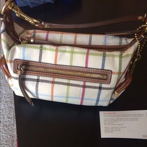 Striped Coach Purse