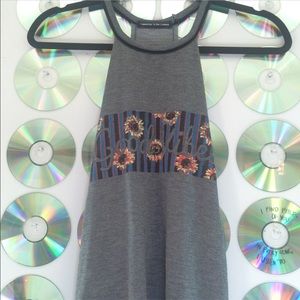 "good vibes" deep halter tank