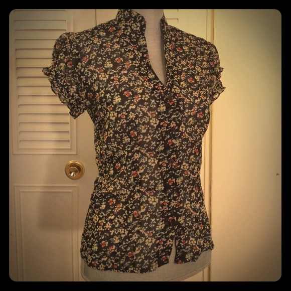 Chiffon Floral Top - Picture 1 of 4