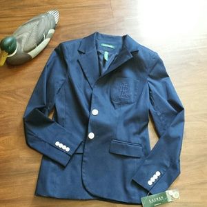 NWT Lauren by Ralph Lauren Navy Blazer