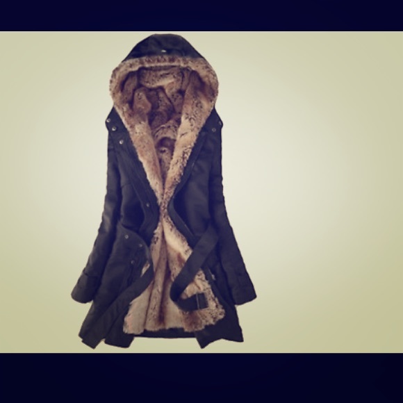 Hooded Winter Jacket - Black