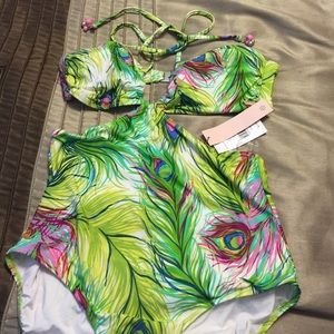 New with tags!  Nanette Lepore one piece swimsuit