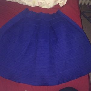 Blue pencil skirt