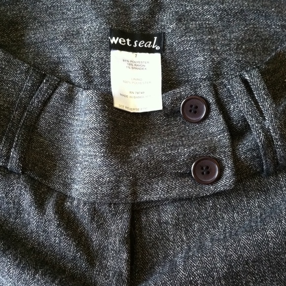 Wet Seal Gray Wide Legged Trouser - Picture 4 of 4