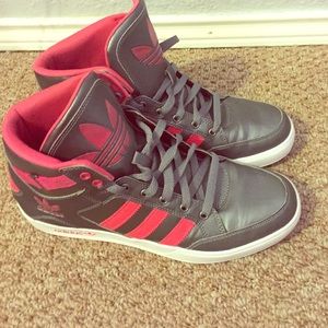 Grey and pink Adidas