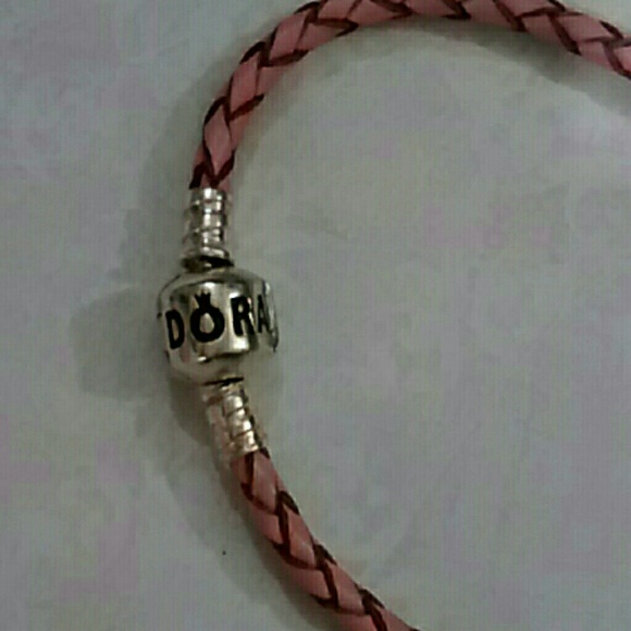 Authentic Pandora Pink Leather Bracelet - Picture 2 of 3