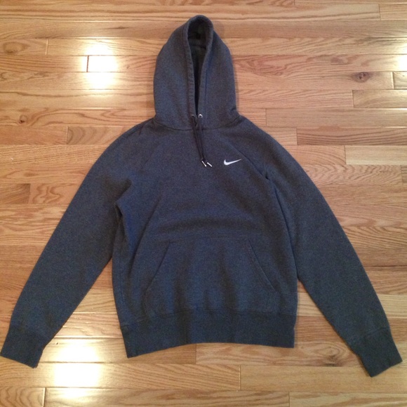Grey Hooded Nike sweatshirt