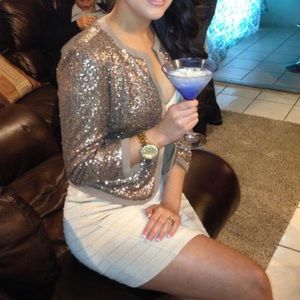 Forever 21 sparkly gold jacket!