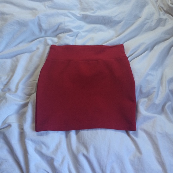 Red skirt