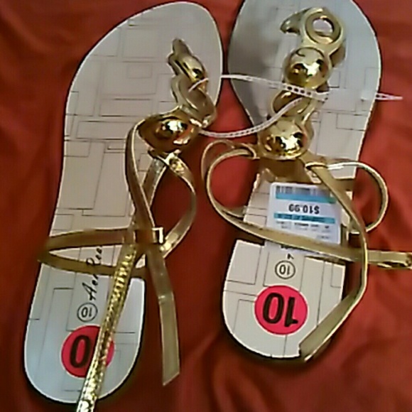 Gold sandals