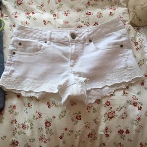 American Eagle White Shorts