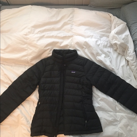 Black Patagonia down jacket