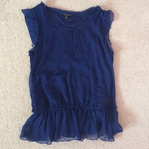 Sleeveless sheer blouse