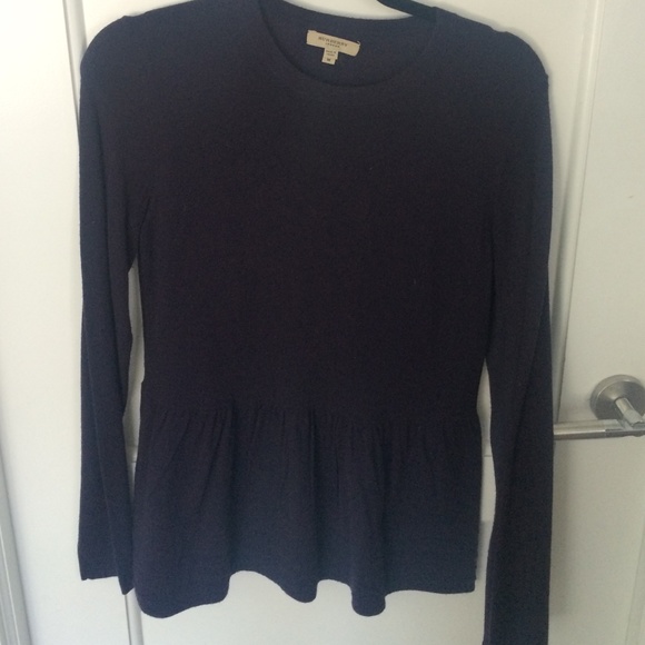 Burberry Cashmere Sweater eggplant purple