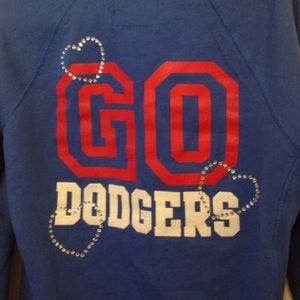 PINK Victoria's Secret Jackets & Coats - Rhinestoned Dodgers LA Hoodie PINK Victoria's Secret Jackets & Coats - Rhinestoned Dodgers LA Hoodie