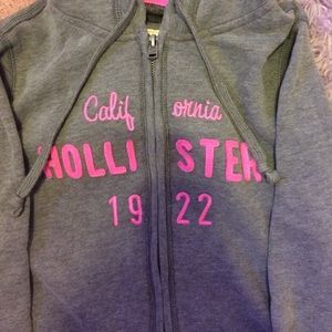 Hollister zip up hooded jacket