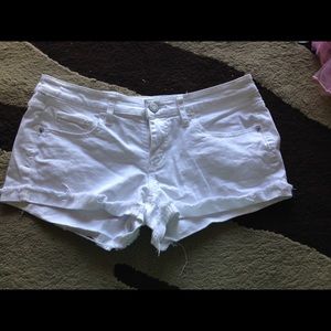 White shorts. In perfect condition!!