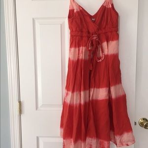 Tye-dye midi dress