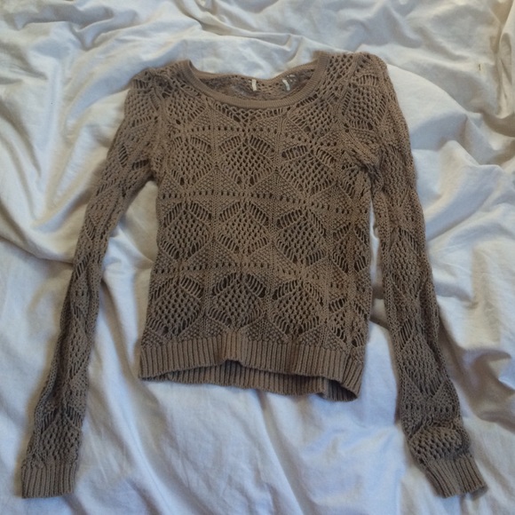 Brown knit sweater
