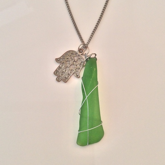 Handcrafted Bahamian Sea Glass Necklace