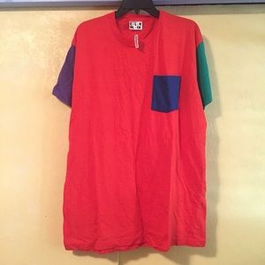 Power Washed Color Block Pocket Tee